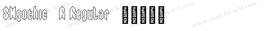 SHgothic-R Regular字体转换